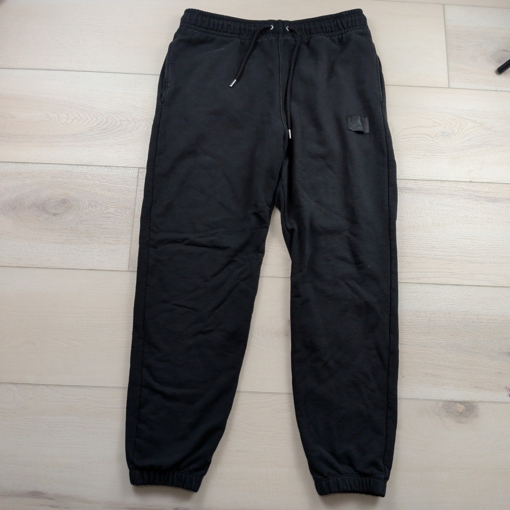 Jordan Flight Essentials Mens Fleece Sweatpants Black Joggers Large DQ7340-010